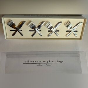 NAPKIN RINGS (PIER 1 FORK/KNIFE) (SET OF 4)